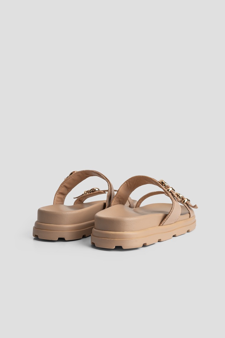 Шльопанці шкіряні жіночі shoeslovers.com.ua