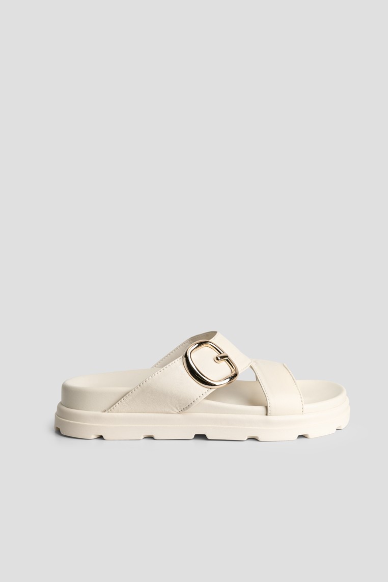 Шльопанці шкіряні жіночі shoeslovers.com.ua