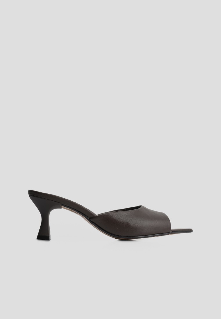 Мюлі шкіряні на підборах shoeslovers.com.ua