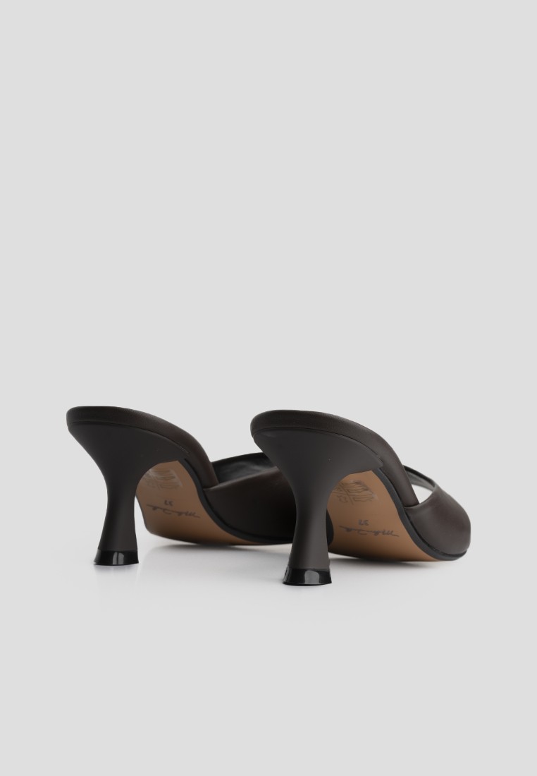 Мюлі шкіряні на підборах shoeslovers.com.ua